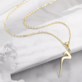 Initial Name Necklace in Arabic